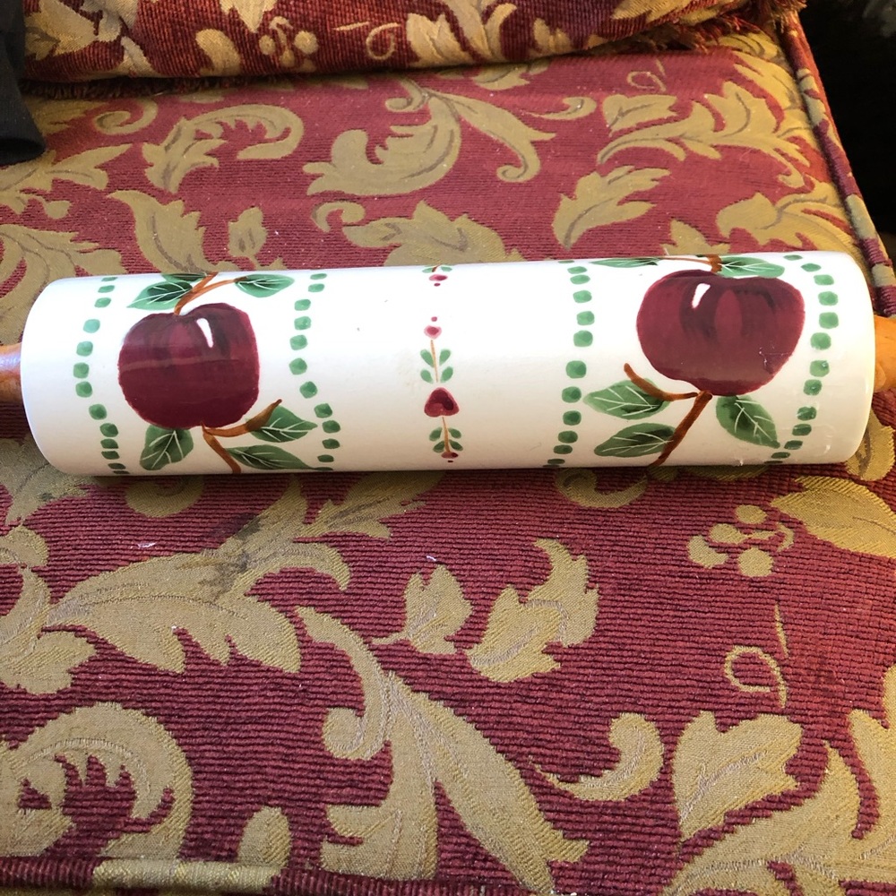 Apple rolling pin Ceramic